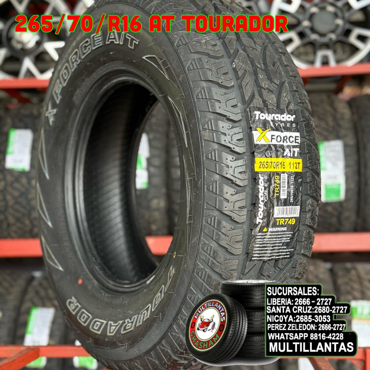 265/70/R16 TOURADOR AT X FORCE